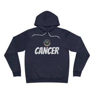 Cancer Zodiac Sign Hoodie - Sponge Fleece Pullover - Dipaliz - Navy / Xs - Hoodies