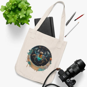 Eco-friendly Canvas Tote Bag - Cancer Zodiac Design - Dipaliz - Bags