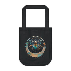 Eco-friendly Canvas Tote Bag - Cancer Zodiac Design - Dipaliz - Bags
