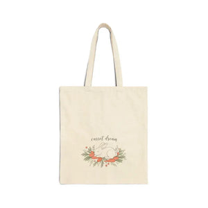 Canvas Tote Bag - Carrot Dreams Easter Bunny Design - Dipaliz - Natural / 15’’ x 16’’ Gifts Online
