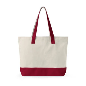 Bags - Canvas Tote Bag with Favorite Zippered Pocket - Dipaliz