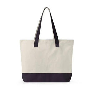 Bags - Canvas Tote Bag with Favorite Zippered Pocket - Dipaliz