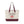 Personalized Connected Hearts Canvas Tote - Zippered - Dipaliz - 18’’ x 14’’ 4.5’’ / Natural/maroon - Bags