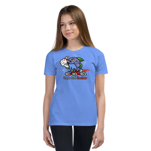 Cape Cod Cruiser Youth Premium Ring-spun Cotton Adventure Top - Dipaliz - Heather Columbia Blue / s - T-shirts