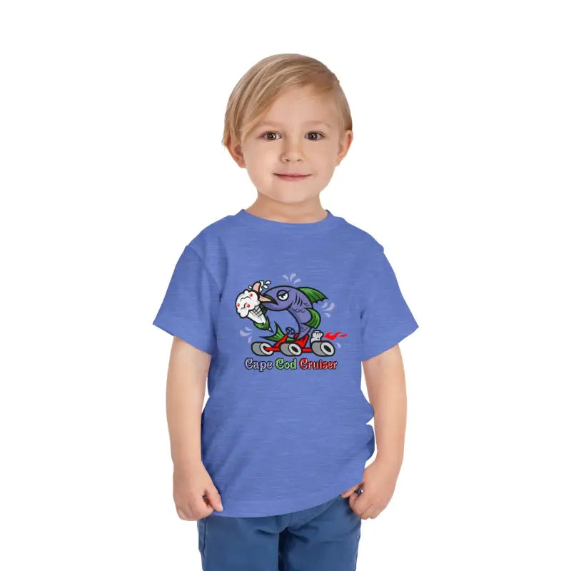 Cape Cod Cruiser: Toddler’s Favorite Short Sleeve Tee - Heather Columbia Blue / 2t Kids Clothes