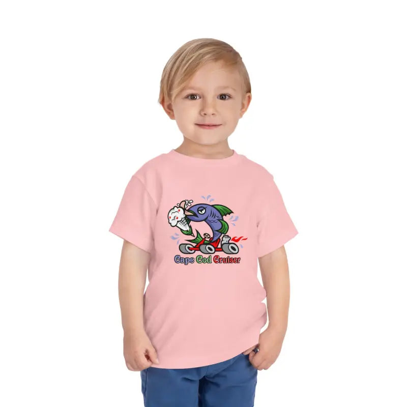 Cape Cod Cruiser: Toddler’s Favorite Short Sleeve Tee - Pink / 3t Kids Clothes