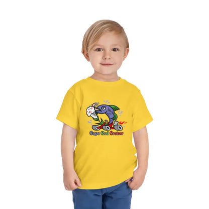 Cape Cod Cruiser: Toddler’s Favorite Short Sleeve Tee - Yellow / 2t Kids Clothes