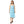 Capri Blue Floral Midi Dress – Built-in Bra - Dipaliz - Dresses - Xs