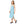 Capri Blue Floral Midi Dress – Built-in Bra - Dipaliz - Dresses - Xs