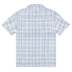 Capri Blue Graph Check Shirt Cool Summer Style Dipaliz - Shirts