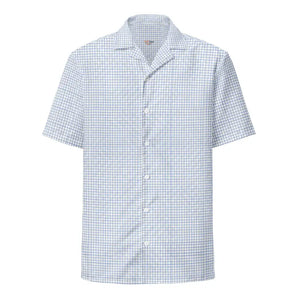 Capri Blue Graph Check Shirt Cool Summer Style Dipaliz - Shirts