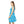 Capri Blue Hexagon Skater Dress – Casual Chic - Dipaliz - Dresses - Xs