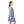 Capri Blue Houndstooth Skater Dress – Stretch - Dipaliz - Dresses - s