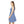 Capri Blue Houndstooth Skater Dress – Stretch - Dipaliz - Dresses - s