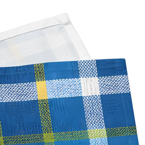 Cloth Napkin Set Capri Blue Madras Pattern Dipaliz - Napkins