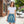 Capri Blue Madras Skater Skirt - Flared Casual - Dipaliz - Skirts - s