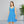 Blue Micro Geometric Skater Dress – Premium - Dipaliz - Dresses - Xs