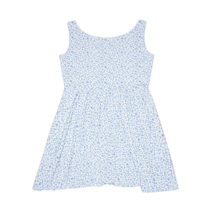 Capri Blue Nautical Pattern Skater Dress - Dipaliz - Dresses - s