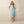 Capri Blue Paisley Midi Dress – Tie Straps - Dipaliz - Dresses - s