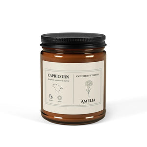 Personalized Capricorn Zodiac Soy Candle - Dipaliz - Candles