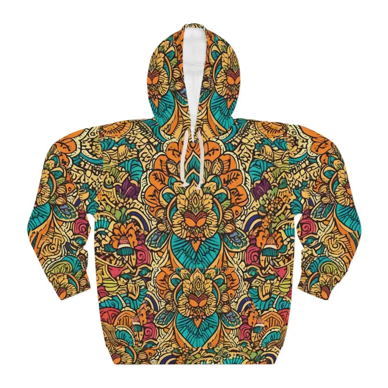 Dipaliz Colorful Indian Pattern Pullover Hoodie: Stand out Boldly - All Over Prints