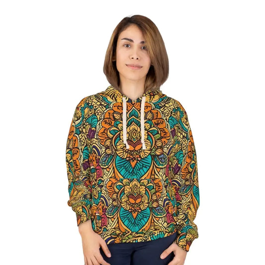 Dipaliz Colorful Indian Pattern Pullover Hoodie: Stand out Boldly - s All Over Prints