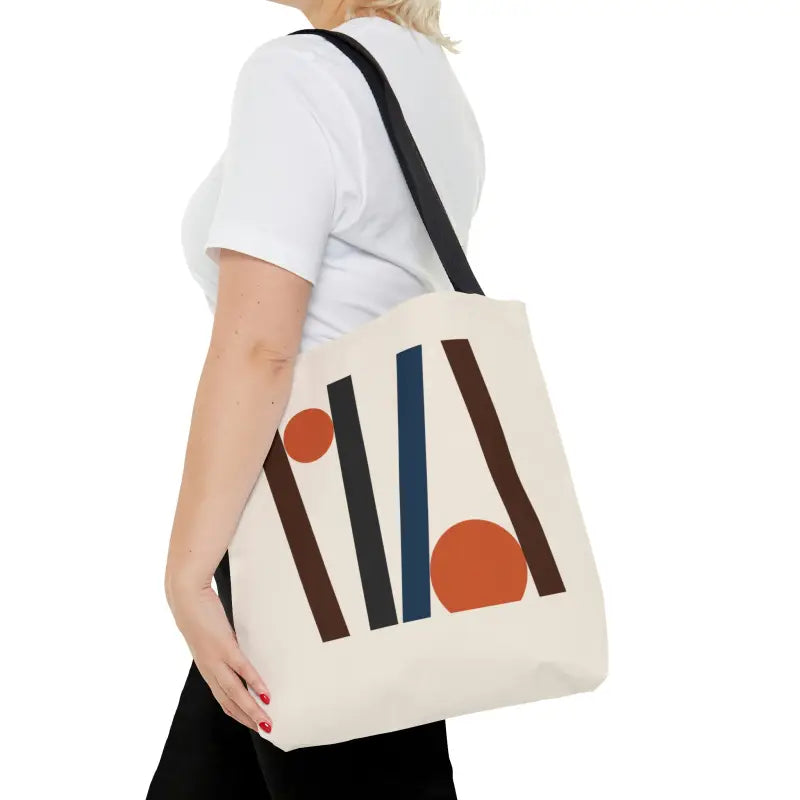 Unlock Style: Abstract Lines Tote Bag Sensation - Bags