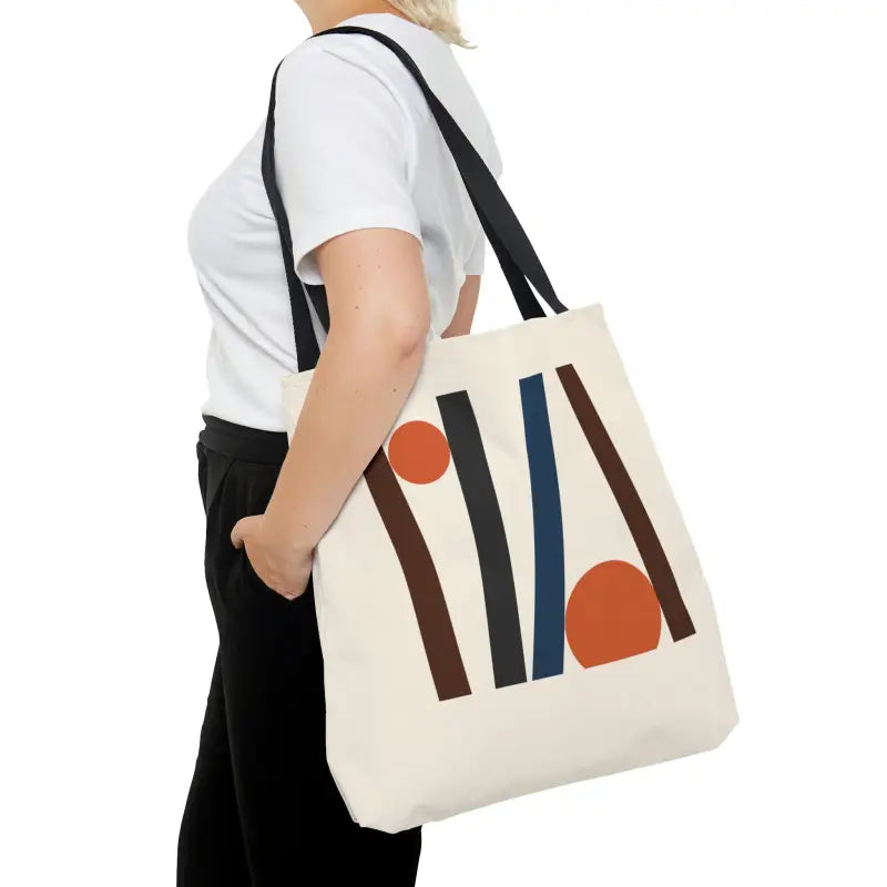 Unlock Style: Abstract Lines Tote Bag Sensation - Bags