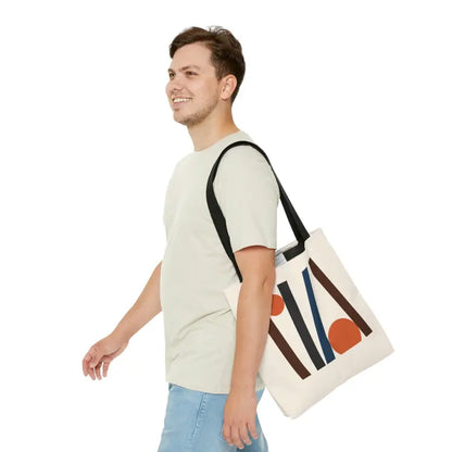 Unleash your Style with the Abstract Lines Tote Bag Sensation - Bags