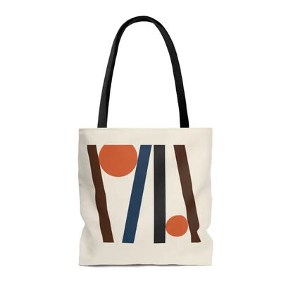 Unlock Style: Abstract Lines Tote Bag Sensation - Bags