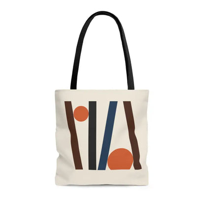 Unlock Style: Abstract Lines Tote Bag Sensation - Medium Bags