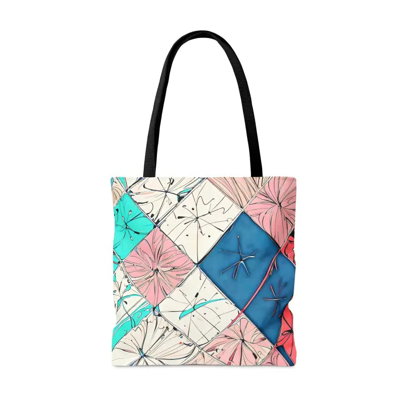 Turn Heads with Abstract Square Pattern Tote Bag - Bags