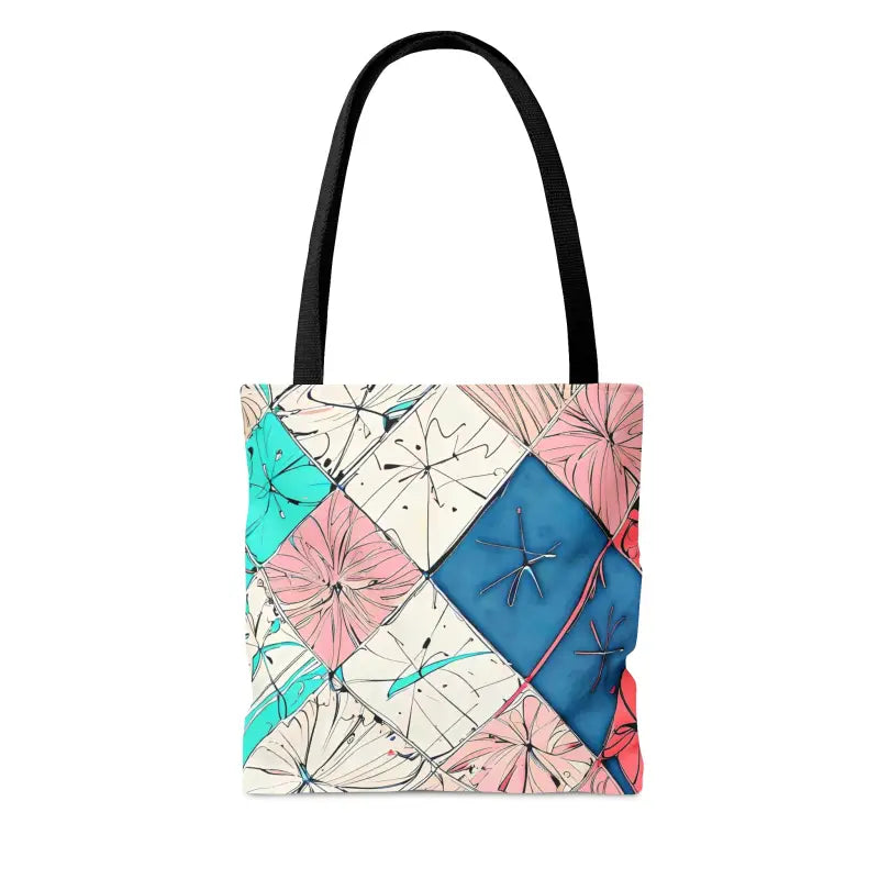 Turn Heads with Abstract Square Pattern Tote Bag - Bags