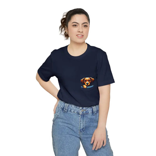 Unisex Pocket Tee: Elevate your Style with Dipaliz Comfort - Navy / s T-shirt