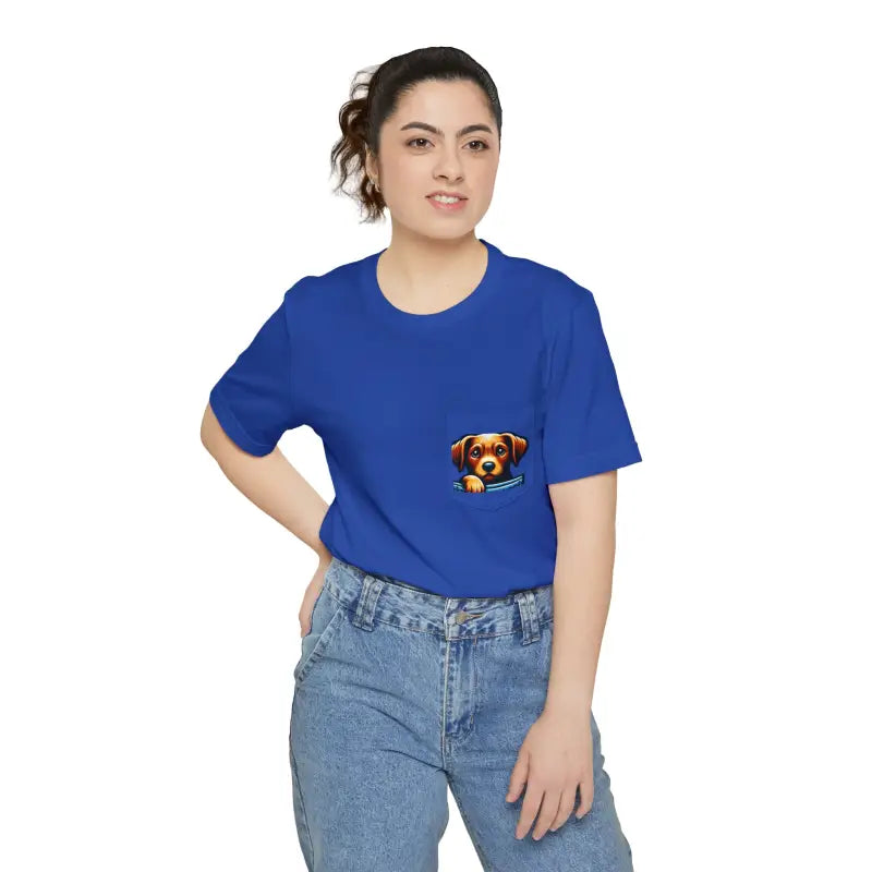 Unisex Pocket Tee: Elevate your Style with Dipaliz Comfort - True Royal / s T-shirt