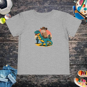 Capybara & T-rex Toddler Short Sleeve Tee - Dipaliz - Athletic Heather / 2t - T-shirts