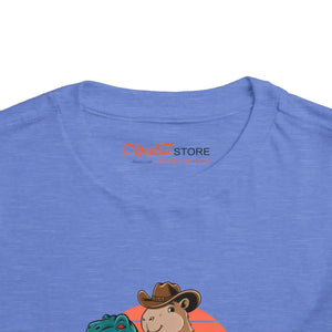Capybara & T-rex Toddler Short Sleeve Tee - Dipaliz - T-shirts