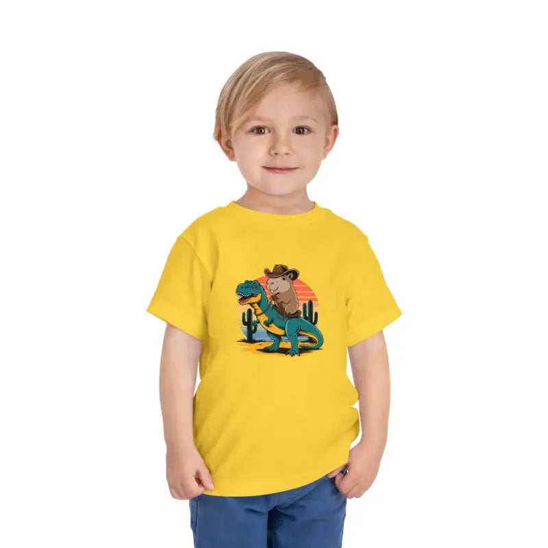 Capybara & T-rex Toddler Tee: Unleash Daily Excitement! - Kids Clothes