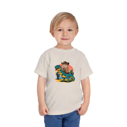 Capybara & T-rex Toddler Tee: Unleash Daily Excitement! - Kids Clothes