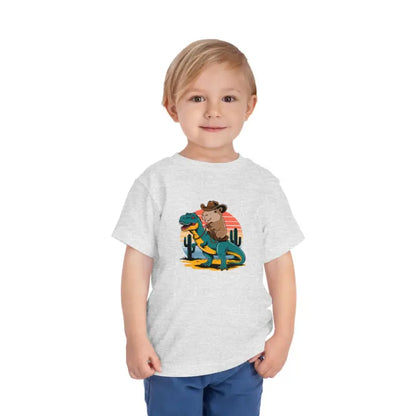 Capybara & T-rex Toddler Tee: Unleash Daily Excitement! - Kids Clothes