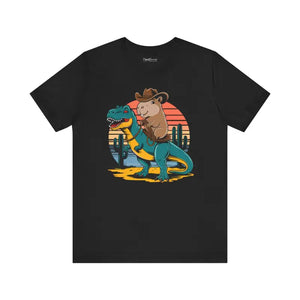 Capybara T-rex Unisex Jersey Tee - Prehistoric Adventure - Dipaliz - T-shirts