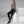 Cardio Queen Women’s Black Joggers | Double White Stripe Track Pants - s