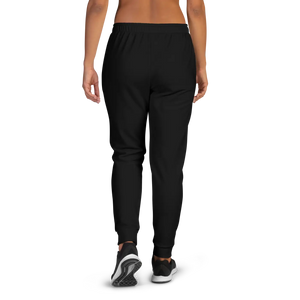Cardio Queen Women’s Black Joggers | Double White Stripe Track Pants - s