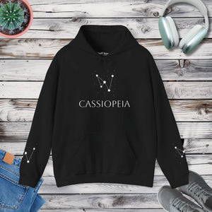 Soft Cassiopeia Constellation Hoodie Star Map Pullover - Dipaliz - Sweatshirts