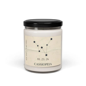Personalized Cassiopeia Constellation Soy Candle - Dipaliz - Candles