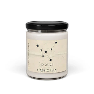 Personalized Cassiopeia Constellation Soy Candle - Dipaliz - Candles