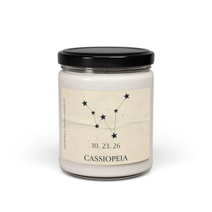 Personalized Cassiopeia Constellation Soy Candle - Dipaliz - Candles