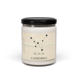Personalized Cassiopeia Constellation Soy Candle - Dipaliz - Candles
