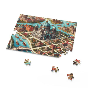 City Castle Puzzle Magic - Mystical Jigsaw for Home Decor - Dipaliz