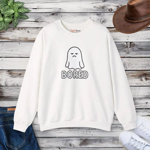Casual Boredom Sweatshirt - Unisex Comfy Crewneck - Dipaliz - White / s - Sweatshirts